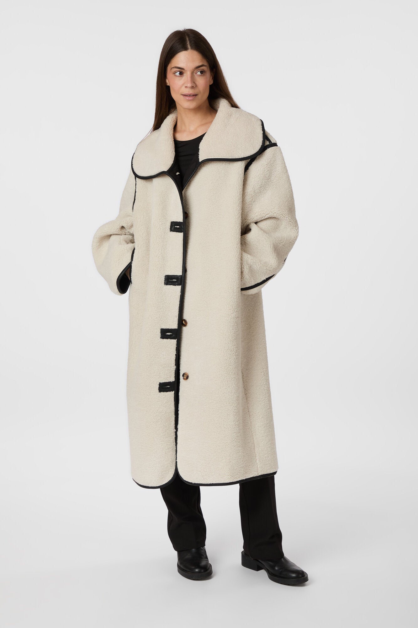 Carmen Teddy frakke - Ivory